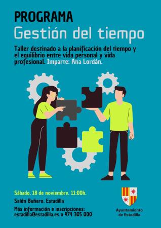 Flyer Taller Emprendedor Ilustrado Violeta