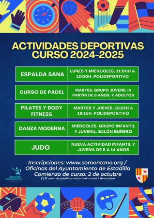 Imagen Actividades deportivas de la Comarca de Somontano para el curso...