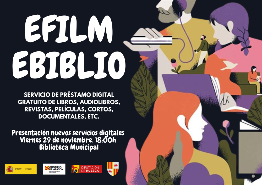 Imagen La Biblioteca Municipal de Estadilla presenta los nuevos servicios de préstamo digital “Ebiblio” y “Efilm”.