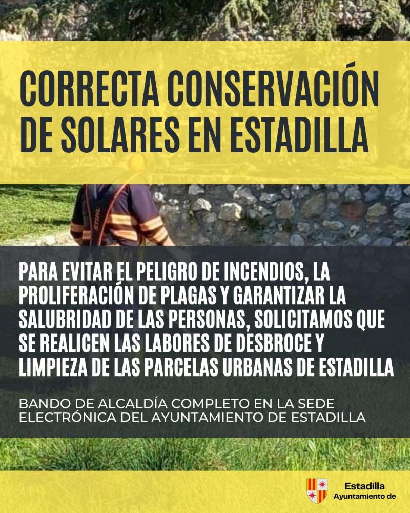 Imagen Bando Alcaldía: Deber de conservación solares.