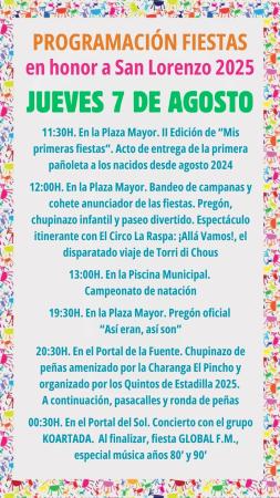 Image Programación jueves 7 de agosto