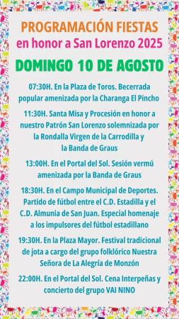 Image Programación domingo 10 de agosto