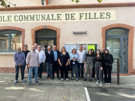 Imagen Visita institucional a Mauzac, villa hermanada con Estadilla