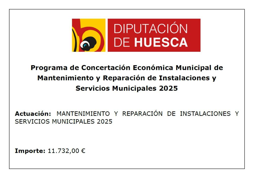 Imagen Plan de Concertación Económica Municipal de mantenimiento y reparación de instalaciones y servicios municipales 2025