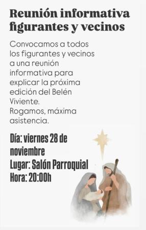Image Reunión figurantes y vecinos Belen Viviente 2025