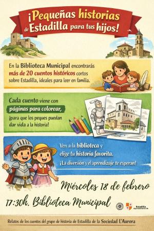 Imagen Cuentos y dibujos en la Biblioteca de Estadilla