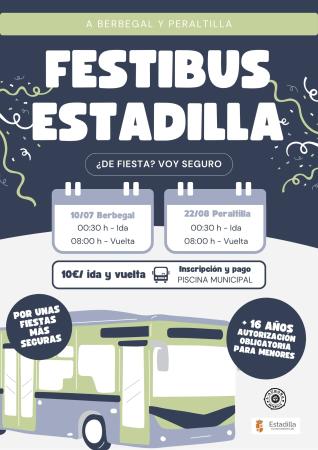 Imagen El Festibús Estadilla vuelve este verano para disfrutar de las fiestas...