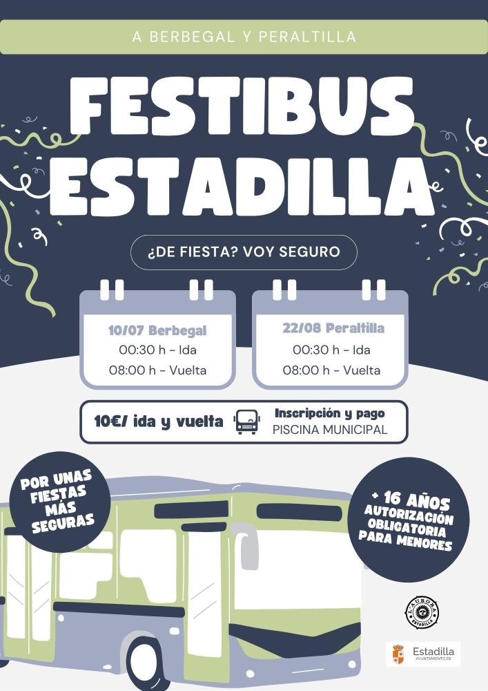 Imagen El Festibús Estadilla vuelve este verano para disfrutar de las fiestas con seguridad