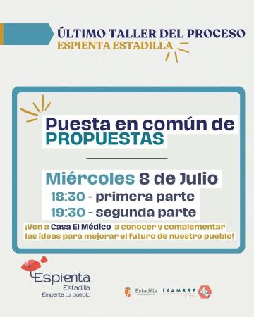 Imagen Último taller del proceso "Espienta Estadilla"