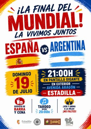 Imagen Final del Mundial de Fútbol en Estadilla