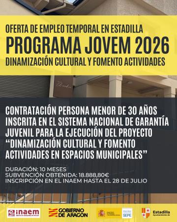 Imagen El Ayuntamiento de Estadilla impulsa una nueva contratación juvenil para...