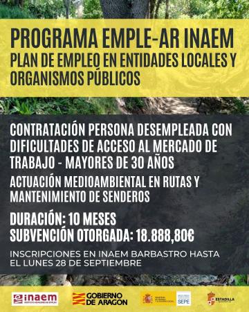 Imagen El Ayuntamiento de Estadilla accede al Programa Emple-AR con una...
