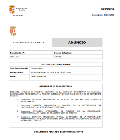 Imagen Pleno Extraordinario 30/09/2026